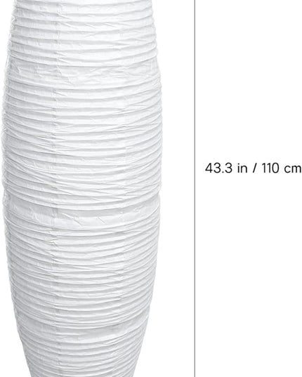 Uonlytech Paper Floor Lamp Shade Replacement, Foldable Standing Lampshade Japanese Style Paper Floor Light Cover Accessories for Bedroom Floor Light, White - LeafyLoom