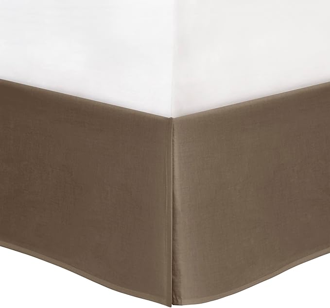 Madison Park Palisades Comforter Set Modern Faux Suede Pieced Stripe Design, All Season Down Alternative Cozy Bedding with Matching Shams, Decorative Pillows, Queen(90"x90"), Brown 7 Piece - LeafyLoom