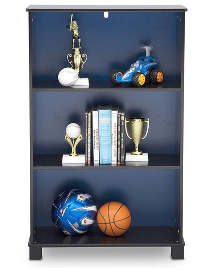 Delta Children Deluxe 3-Shelf Bookcase - Ideal for Books, Homeschooling & More, DC Comics Batman - Greenguard Gold Certified, Decor - LeafyLoom