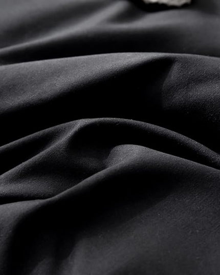 ROSGONIA Comforter Full Size Black for Girls Boys Teens, 3pcs (1 Boho Comforter & 2 Pillowcases), Lightweight Dorm Bedding Soft All Season Bed Set - LeafyLoom