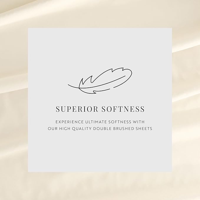 Linen Market Bed Sheets for Twin Size Bed (Ivory) - Sleep Better Than Ever with These Soft and Cooling Twin Sheets - Deep Pocket Fits 16" Thick Beds - 3 Piece Twin Sheet Set - LeafyLoom