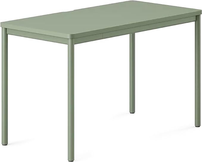 Branch Daily Desk - Functional At Home Office Desk with Effortless Assembly, Timeless Design, Rounded Corners, and Built-in Cable Notch - 36” W x 28.5” H x 24” D - Sage Work Table - LeafyLoom