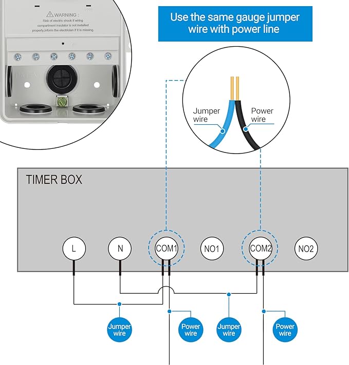 DEWENWILS Pool Timer, WiFi Timer Switch, Heavy Duty 40A 120-277 VAC 2HP, Compatible with Smart Phone, Alexa, Google Assistant, ETL Listed Milky DEWENWILS