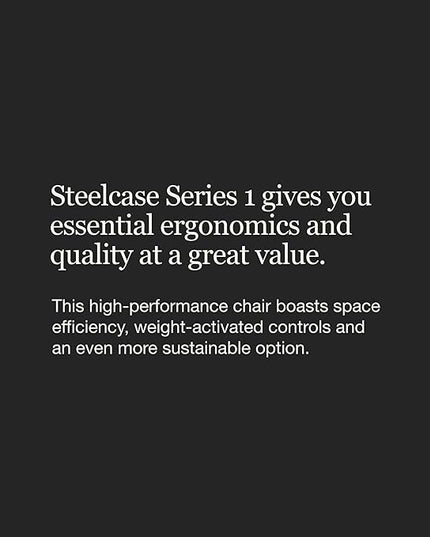 Steelcase Series 1 Office Chair - Ergonomic Work Chair with Wheels for Carpet - Helps Support Productivity - Weight-Activated Controls, Back Supports & Arm Support - Easy Assembly - Royal Blue - LeafyLoom