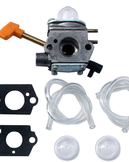 kipa Carburetor for Homelite 308054041 UT-09520 UT-09521 UT-09523 UT-09525 26cc Blowers with Fuel Lines Primer Bulbs Mounting Gaskets - LeafyLoom