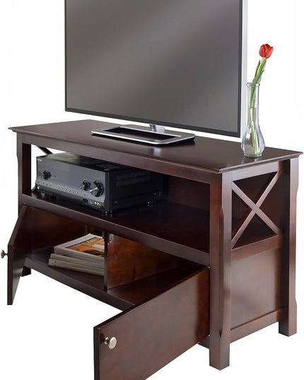 Winsome Xola 40643 Cappuccino TV Stand (40643) - LeafyLoom