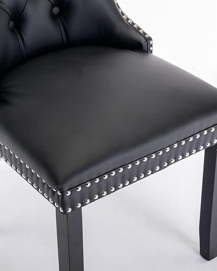 NicBex Haerin-SD-00104-LWJ Dining Chairs, 25.5"x19.7"x37.5", Black and Gray - LeafyLoom