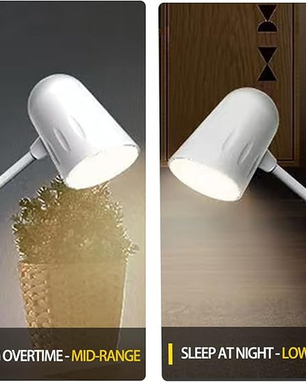 Led desk lamp with wireless charger, Bluetooth Speaker, Dimmable Table Lamp with 3 Lighting Mode, Touch Control, USB Charging Port Desk Light for Home Office Dorm Reading Work Study ( Color : White ) - LeafyLoom