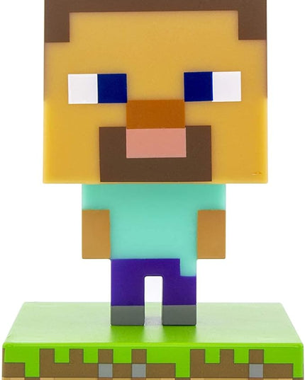 Paladone Minecraft Steve Icon Light Collectible Figure | Officially Licensed Minecraft Bedroom Decor - LeafyLoom