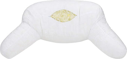XXL Husband Pillow Insert Shell ONLY - Gel Fiber-fill Stuffed Shell Bedrest Pillow Replacement Shell - No Cover - Bed Rest Gel Fiber-fill Shell for Reading Pillow - Pillow & Neckroll Shell with Zipper - LeafyLoom