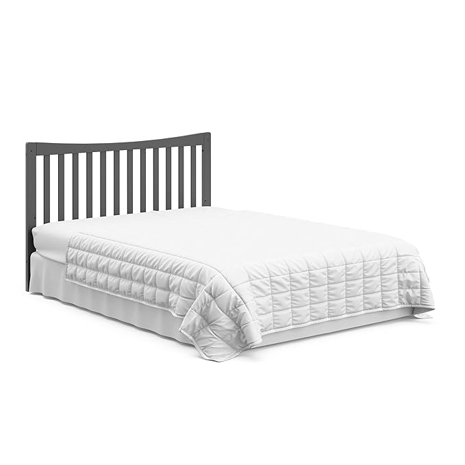 Graco Remi 4-in-1 Convertible Crib & Changer with Drawer (Gray) – GREENGUARD Gold Certified, Crib and Changing -Table Combo, Includes Changing Pad, Converts to Toddler Bed, Daybed and Full-Size Bed - LeafyLoom