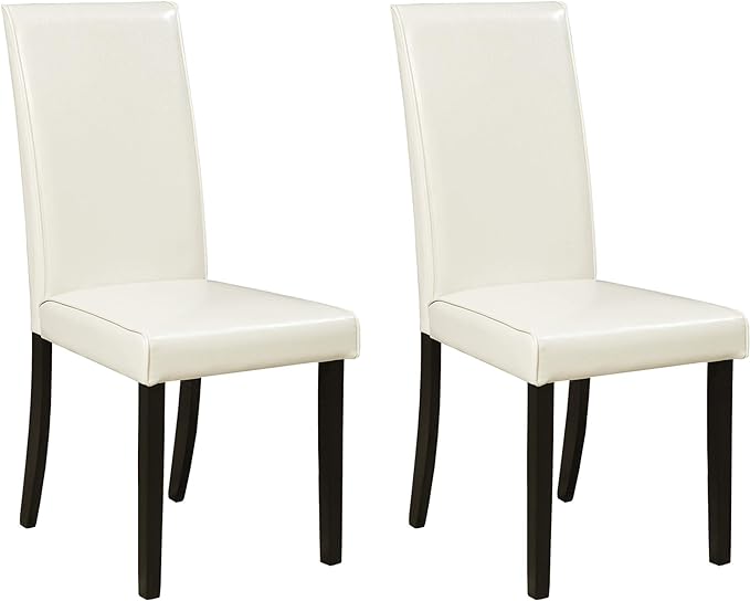 Signature Design by Ashley Kimonte Parsons 19" Dining Room Chair, Set of 2, Ivory - LeafyLoom