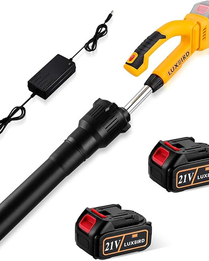 Leaf Blower Cordless with 2X 4.0Ah Batteries Powered, 150 MPH, 5 Variable Speed, Lightweight Electric Leaf Blower for Lawn Care, Snow, Gifts, Garage, Rooftop - LeafyLoom