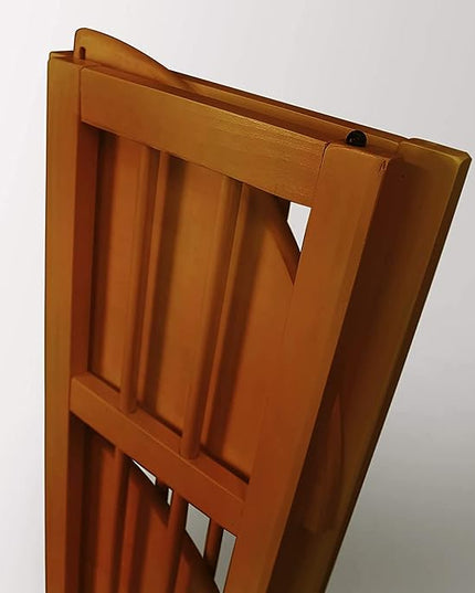 Casual Home 4-Shelf Corner Folding Bookcase, Honey Oak - LeafyLoom