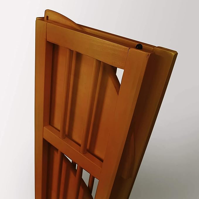 Casual Home 4-Shelf Corner Folding Bookcase, Honey Oak - LeafyLoom