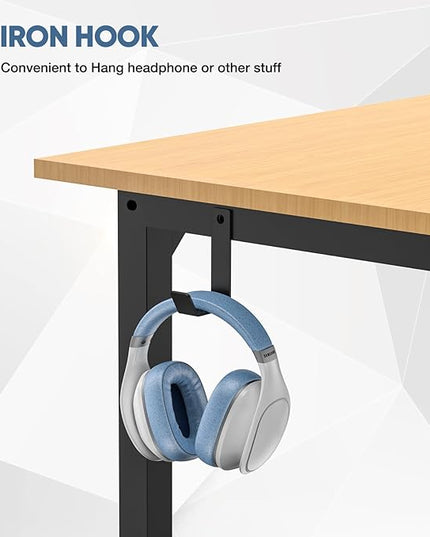 32 Inch Small Office Desk Modern Simple Style Writing Study Work Computer Table for Home Bedroom - LeafyLoom