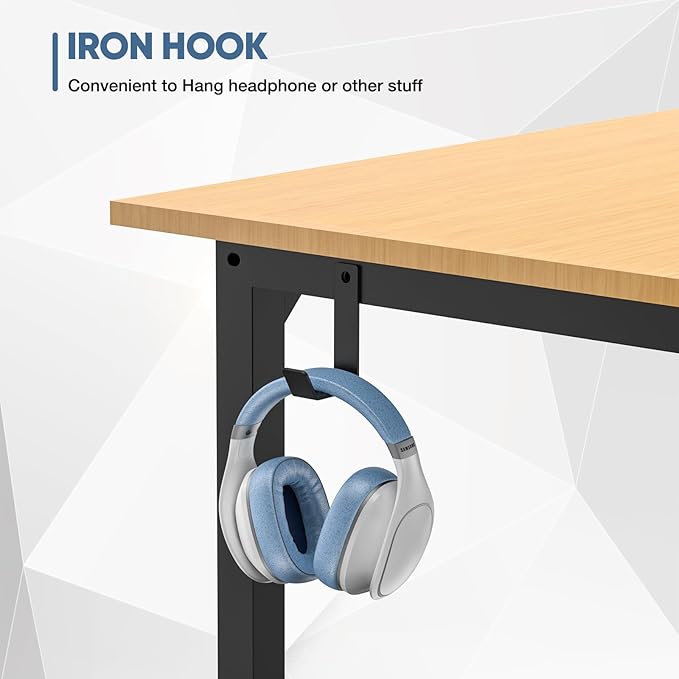 32 Inch Small Office Desk Modern Simple Style Writing Study Work Computer Table for Home Bedroom - LeafyLoom