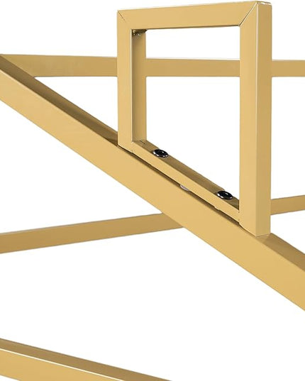 Queen Size Metal Floor Bed for Kids,Montessori Floor Bed with Roof,House Bed Frame for Boys Girls,Metal House Shape Platform Bed,Gold - LeafyLoom