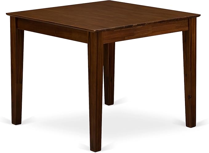 East West Furniture OXLA5-AWA-05 Oxford 5 Piece Dining Set Includes a Square Kitchen Table and 4 Parson Chairs, 36x36 Inch - LeafyLoom