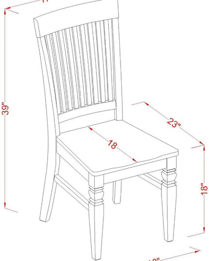 East West Furniture SUWE3-LWH-W Sudbury 3 Piece Modern Set Contains a Round Wooden Table with Dropleaf & Shelves and 2 Dining Room Chairs, 42x42 Inch, Linen White - LeafyLoom