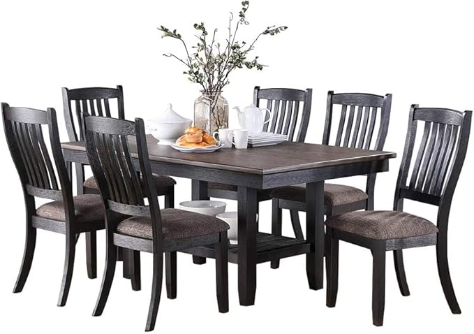 NicBex Hachi-DT-00150-DX-1 Dining Table, 64" x 40" x 30", Coffee - LeafyLoom