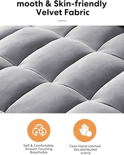 55" Full Size Pull Out Couch, 3 in 1 Convertible Futon Sofa Bed, Velvet Loveseat Sofa Cama, Foldable Lounge Sleeper Sofa with Pullout Bed, Small Couch for Living Room, Type C & USB Port - LeafyLoom