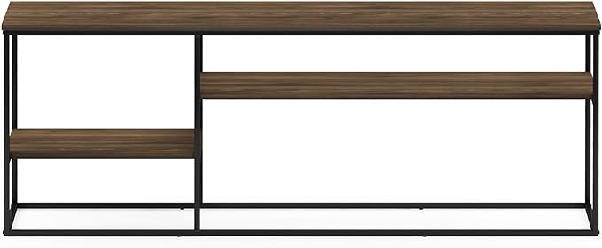 Furinno Moretti Modern Lifestyle TV Stand, Columbia Walnut - LeafyLoom
