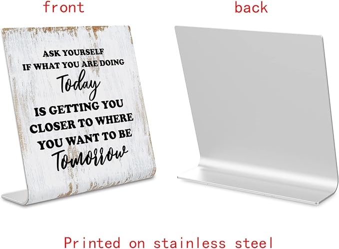 Inspirational Quotes Desk Decor Gifts for Women, Motivational Desk Decor for Office, Decoration On Shelf Desk for Living Room Home Office Gift for Friends Coworker Teacher Nurse Worker dksg5 - LeafyLoom