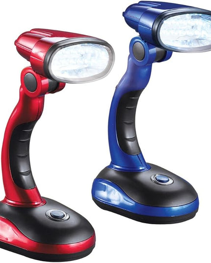 Collections Etc LED Cordless Desk Lamps Perfect for Blackout, Emergencies or Adding Light Wherever You Need it - Set of 2 - LeafyLoom