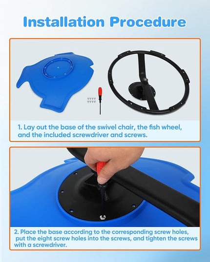 Kids Swivel Chair, Kids Sensory Swivel Chair, Seat and Spinning Swivel Chair for Autism kids Indoor, Dark Blue Sensory Chair Training Child’s Concentration and Improving Toddle’s Physical Fitness - LeafyLoom