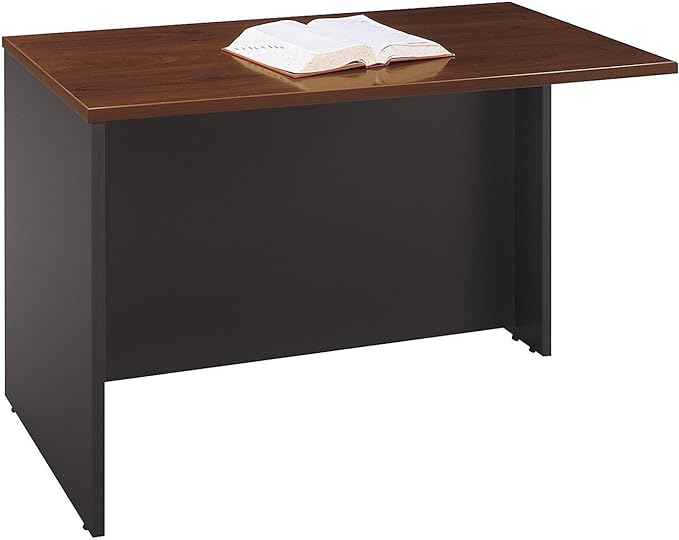 Bush Furniture BSHWC24424 Series C Collection 48W Return Bridge Hansen Cherry - LeafyLoom