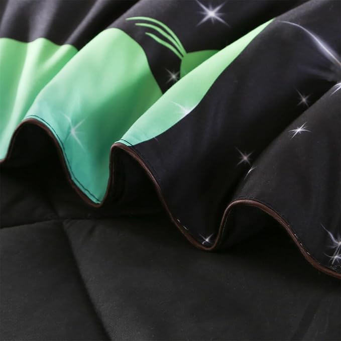 ENCOFT Cat Full Bedding Comforter Set Full for Girls and Boys Premium 3 Piece Cats Bedding Set Black Comfortable and Breathable for Teens and Adults with 1 Comforter and 2 Pillowcases - LeafyLoom