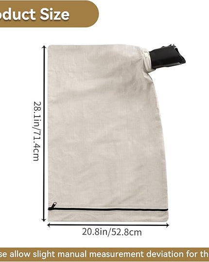 127-7040 Leaf Blower Vacuum Bag Compatible with Toro 51574 51592 51593 51602 51609 51581 51558 - Metal Bottom Zip Debris Collection Vac Bag Replaces 137-2336 108-8994 - 2 Pack - LeafyLoom