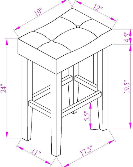 5 Piece Square, Industrial Breakfast Table + 4 Upholstered Stools, Bistro Dining Set, for Living, Small Apartment, Farmhouse, Game Room, Brown+Light Gray - LeafyLoom