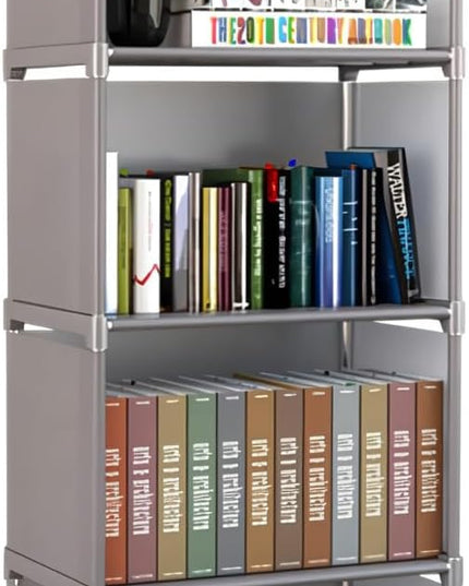 3,4,5-Tier Cube Storage Shelf or Organizer | Can be Used as Bookshelf, Bookcase, Closet, Pantry Shelves and Many More (4-Tier) - LeafyLoom
