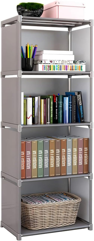 3,4,5-Tier Cube Storage Shelf or Organizer | Can be Used as Bookshelf, Bookcase, Closet, Pantry Shelves and Many More (4-Tier) - LeafyLoom