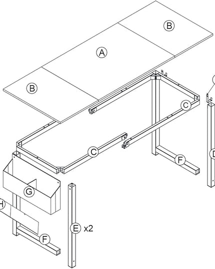 63 inch Sandalwood Splicing Desk, Writing Table, Game Desk, Writing Desk, Computer Desk - LeafyLoom