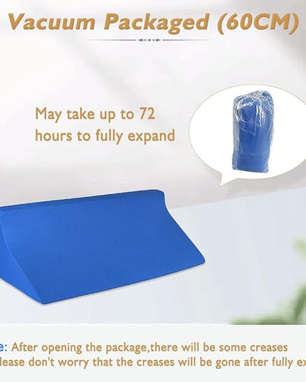 Wedge Pillow for Sleeping Side Sleeper Body Positioners Bed Foam Wedges After Surgery Leg Elevation Incline Bolster 30 Degree Medical Triangle Positioning Pillow for Elderly Pregnancy - LeafyLoom