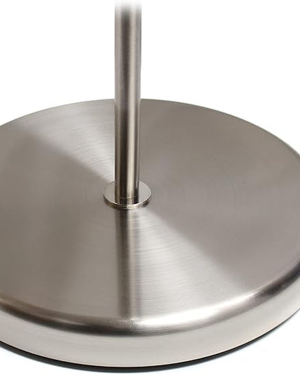 Simple Designs LF2000-BSN Mother-Daughter Floor Lamp with Reading Light, Brushed Nickel - LeafyLoom
