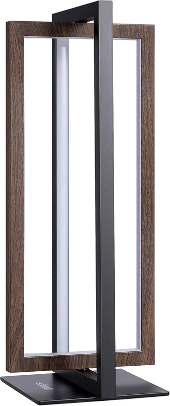 EDISHINE Modern LED Table Lamp, Stepless Dimmable Minimalist Bedside Lamp, MAX 750LM, 3 Color Temperature, Touch Switch Control Nightstand Lamp for Living Room Bedroom, Angle Adjustable - LeafyLoom