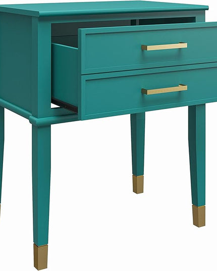 CosmoLiving by Cosmopolitan Westerleigh End Table, Emerald Green - LeafyLoom
