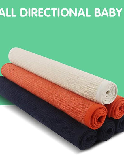 Montessori Mat Holder for Toddlers Babies Children Cotton Working Rug for Nursery Preschool Kindergarten, 23.6''×15.8'', Navy Blue - LeafyLoom
