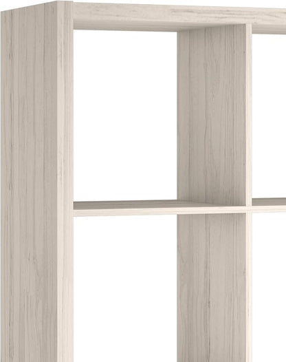 ClosetMaid 4584 Decorative Open Back 8-Cube Storage Organizer, Bleached Walnut - LeafyLoom