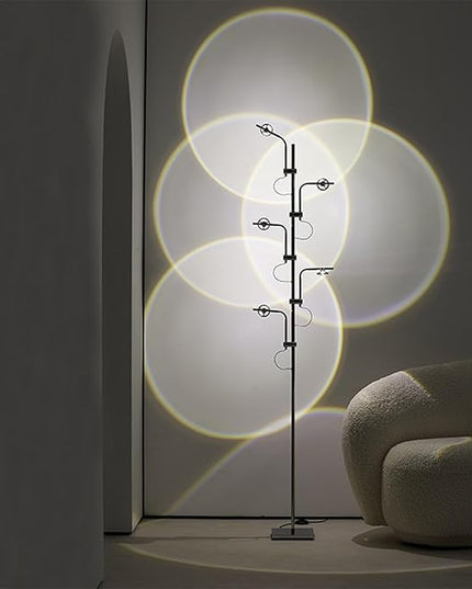 Sunset Lamp Tacahe Rgbw Halo Projector Floor Lamp Funny Led Corner Sunset Floor Lamp Gaming Room Decor for Bedroom Living Room Restaurant Dance Studio Novelty Tighting - LeafyLoom