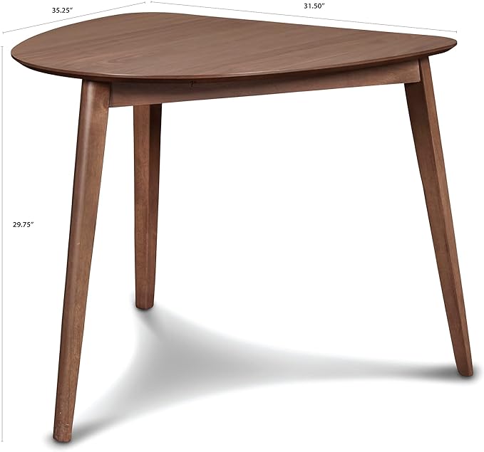New Classic Furniture Oscar Corner Table, Walnut - LeafyLoom