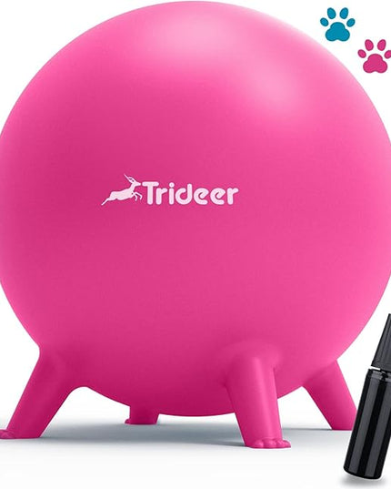 Trideer Flexible Seating for Classroom Elementary, Yoga Ball Chairs for Kids, Wobble Chair of School Supplies for Sensory Kids, Student Desk Chairs for Homeschool (Pink, 55cm) - LeafyLoom