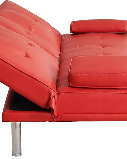 NicBex Rose-SF-00542-DX Sofas, 67" W x 31" D x 33" H, Red - LeafyLoom