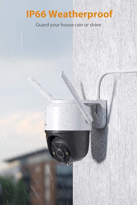 Imou Security Camera Outdoor with Floodlight and Sound Alarm, 4MP QHD Pan/Tilt 2.4G Wi-Fi Camera, IP66 Weatherproof 2.5K Bullet Camera, Full Color Night Vision IP Camera with 2-way Talk, Cruiser Imou