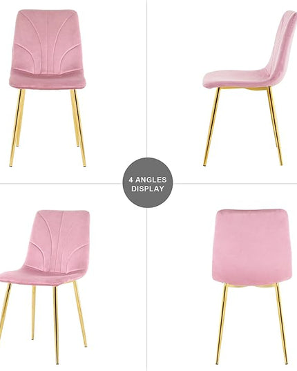 NicBex Haerin-SD-00367-LWJ Dining Chairs, 33.9"x18.1"x17.3", Pink - LeafyLoom