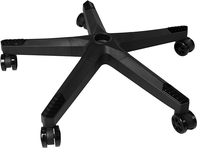 28 inch Nylon Gaming Chair Base Replacement with 5 Casters, Heavy Duty Office Chair Base Part - LeafyLoom
